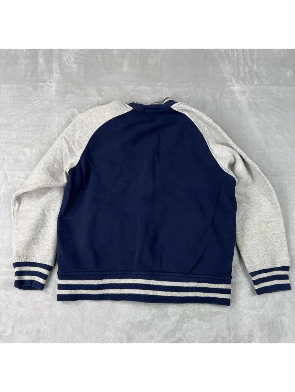 Polo Ralph Lauren Zip Jacket Big Pony Spellout Varsity Kids Size M (10-12) Flaw